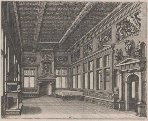 Interior with Buffet, Chimney, and Religious Paintings