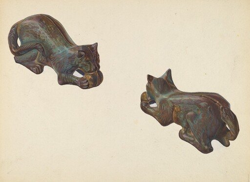Cat and Ball Coin Bank