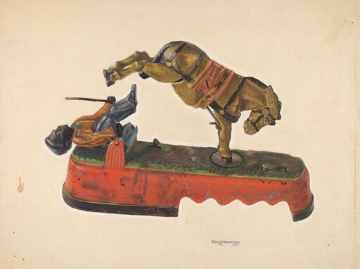 Toy Bank: Figure with Mule