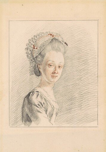 A Lady Wearing a Dormeuse Cap