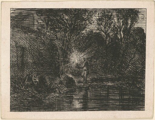 Riverbank at Night