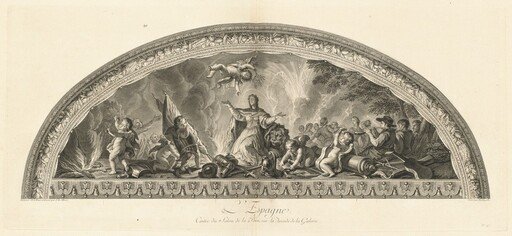 L'Espagne Cintre du Salon de la Paix sur l'Arcade de la Galerie (Spain, Center of the Salon of Peace in the Gallery's Arcade) [pl. 47]