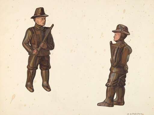 Soldier in Khaki Coin Bank