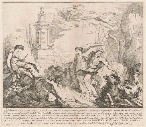 The Seconda Macchina for the Chinea of 1741: Neptune and Amphitrite