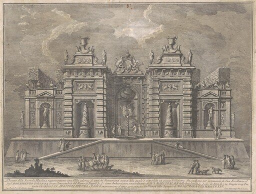 The Seconda Macchina for the Chinea of 1774: A Villa with Ancient Monuments and a Game of "Giostra"