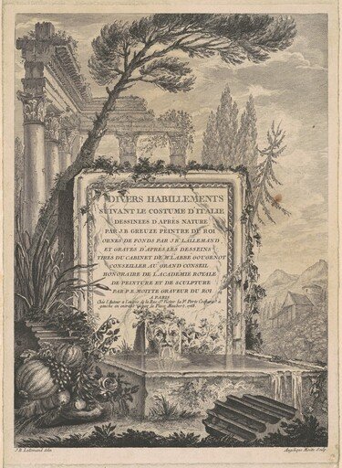 Architectural Fantasy of Roman Ruins with an Inscription Plaque