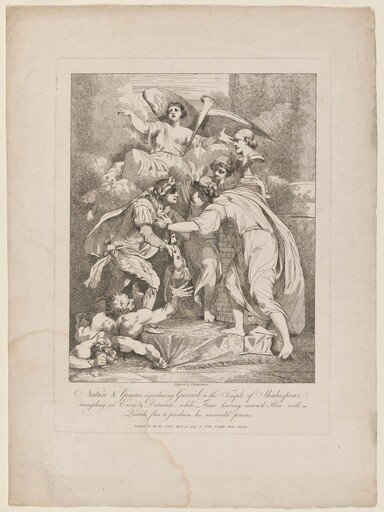 Nature and Genius Introducing Garrick to the Temple of Shakespeare