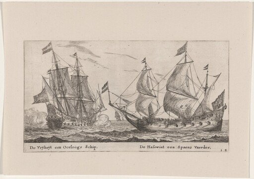The "Vrijheijt," a Man-of-War and the "Hazewind," a Merchantman for Spain