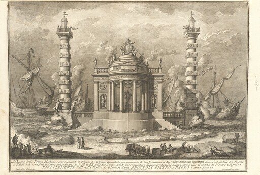 The Prima Macchina for the Chinea of 1760: The Temple of Neptune
