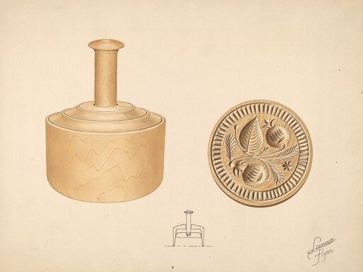 Butter Mold - Burr Design