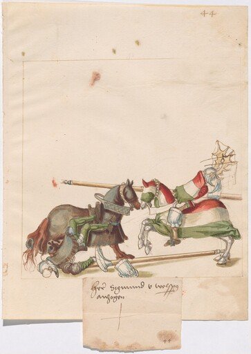 Mock Joust of War with Fixed Shields