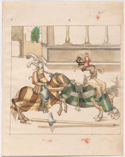 Mock Joust of War with Fixed Shields