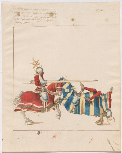 Mock Joust of War with Fixed Shields
