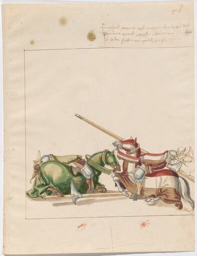 Mock Joust of War with Fixed Shields
