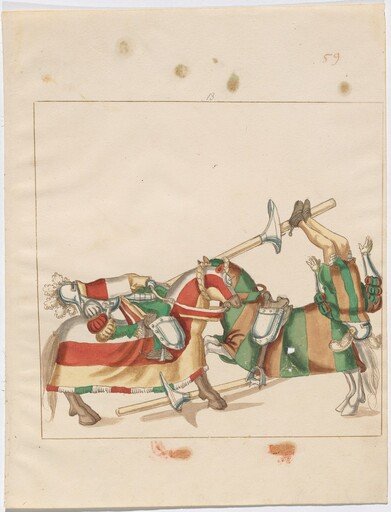Mock Joust of War with Fixed Shields