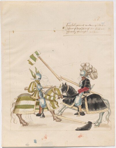 Mock Joust of War with Flying Shields