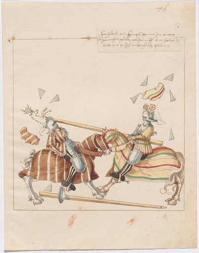 Mock Joust of War with Flying and Exploding Shields