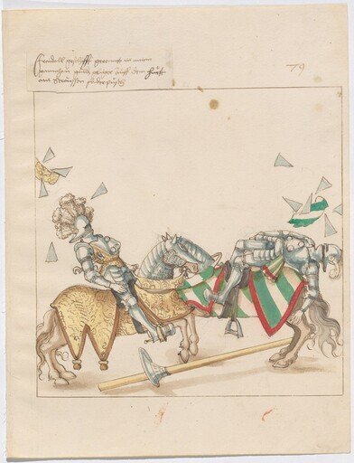 Mock Joust of War with Flying and Exploding Shields