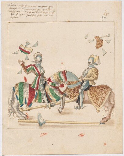 Mock Joust of War with Flying and Exploding Shields