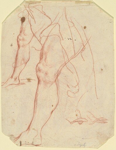 Two Studies of a Leg (verso)