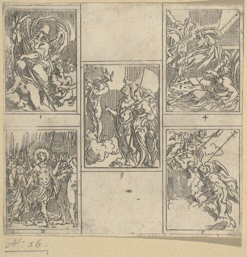The Obsequies of Agostino Carracci: Second Plate