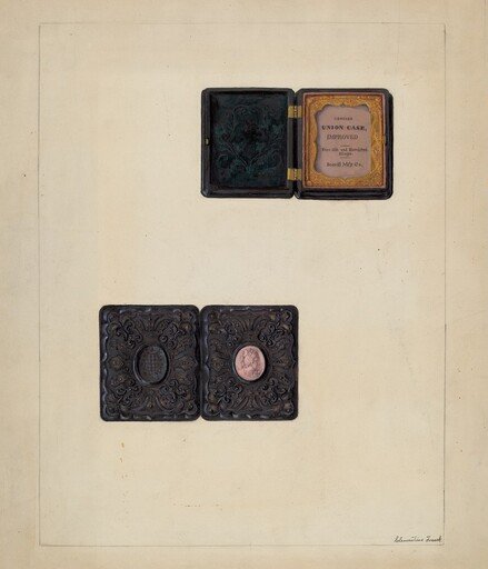 Carved Cameo in Daguerreotype Case