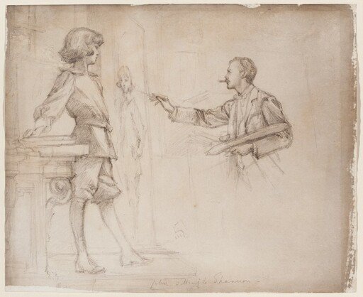 James Jebusa Shannon Painting a Portrait of the Young John Manners