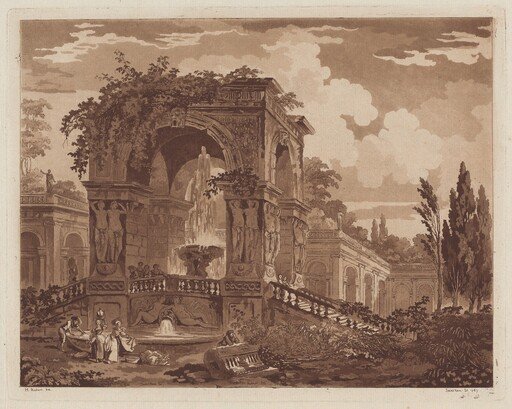 View of an Antique Fountain