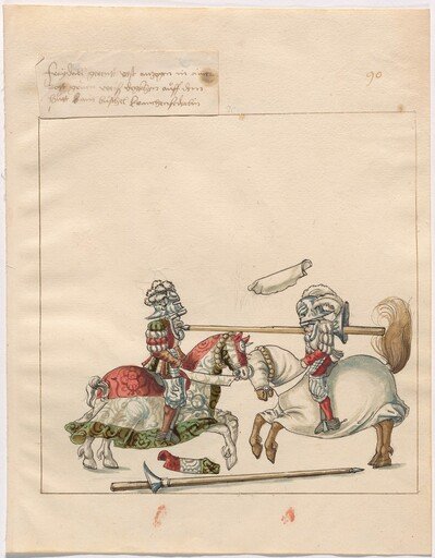 Mock Joust of War with Flying Shields and Without Bevors