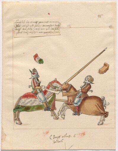 Mock Joust of War with Flying Shields and Without Bevors
