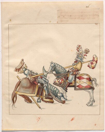 Mock Joust of War with Flying Shields and Without Bevors