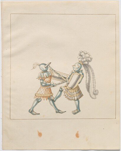 Foot Combat with War Hammers and Tartsche Shields