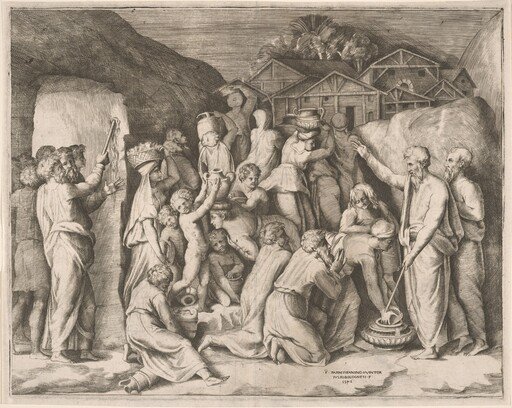 Moses Striking Water from the Rock