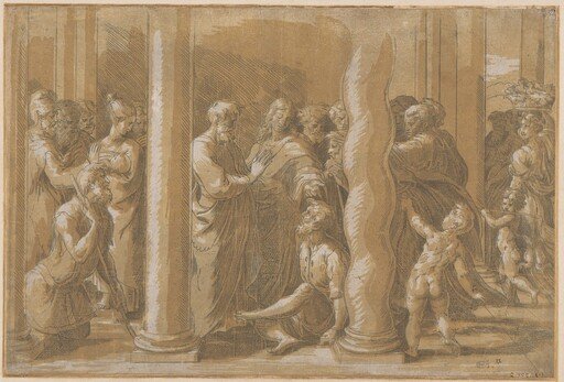 Saints Peter and John Healing the Lame Man at the Golden Gate