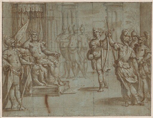 David Playing the Harp Before Saul