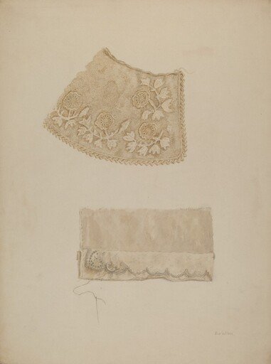 Darned Collar & Pattern of Embroidery