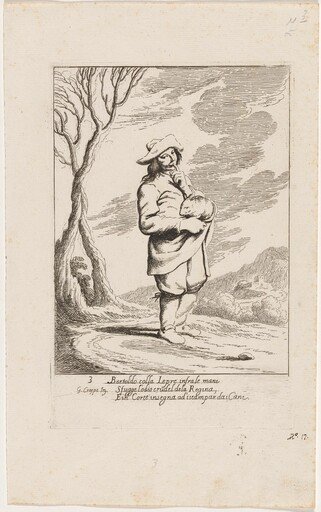 Bertoldo Holding a Hare