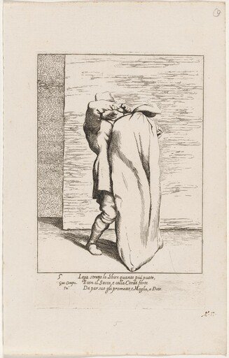 Bertoldo Placing the Jailer in the Sack