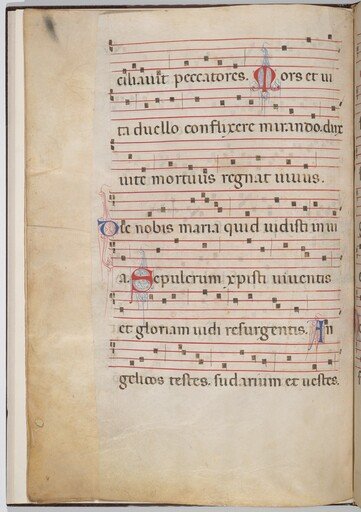 Leaf 6 from an antiphonal fragment (verso)