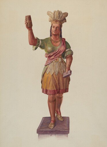 Cigar Store Pocahontas