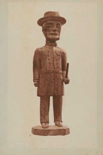 Carved Policeman