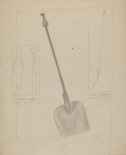 Wrought Iron Fireplace Shovel