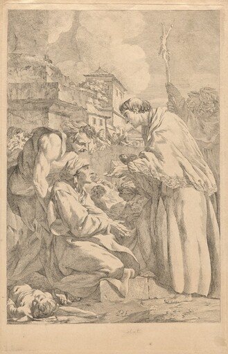 Saint Charles Borromeo Distributing Communion to the Victims of the Plague of 1576 in Milan