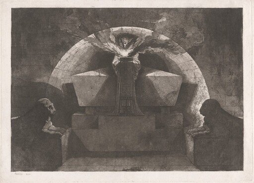 Tomb with Death Standing