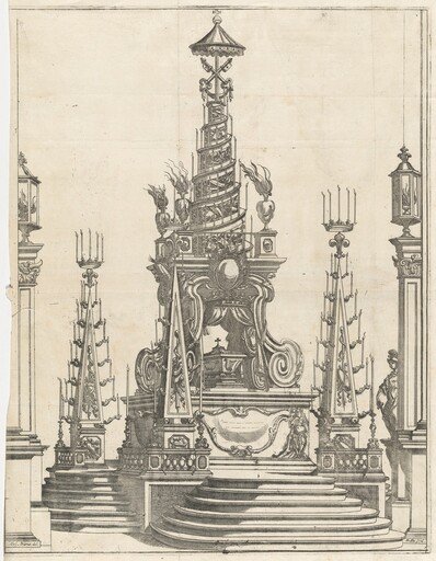 Catafalque for Ranuccio II in the Church of the Steccata