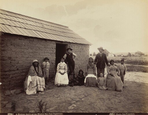A Mexican Family Group, Mission San Juan Capistrano, California