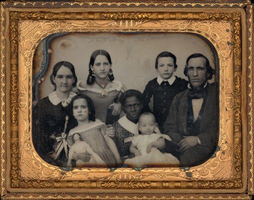 Portrait of a Woman and a Family