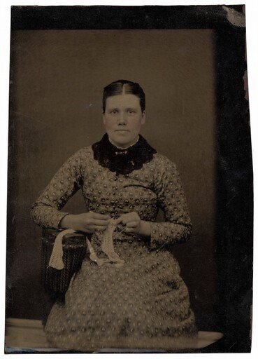 Portrait of a Woman Tatting