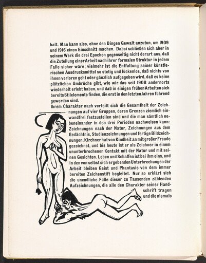 In-text plate from Kirchner Zeichnungen (Kirchner Drawings)