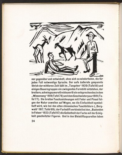 In-text plate from Kirchner Zeichnungen (Kirchner Drawings)